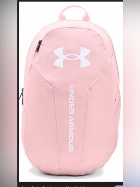 2 Under Armour Light Pink Logo Backpack
